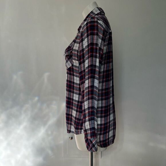 Rails Rayon Plaid Flannel Button Down - Picture 5 of 7